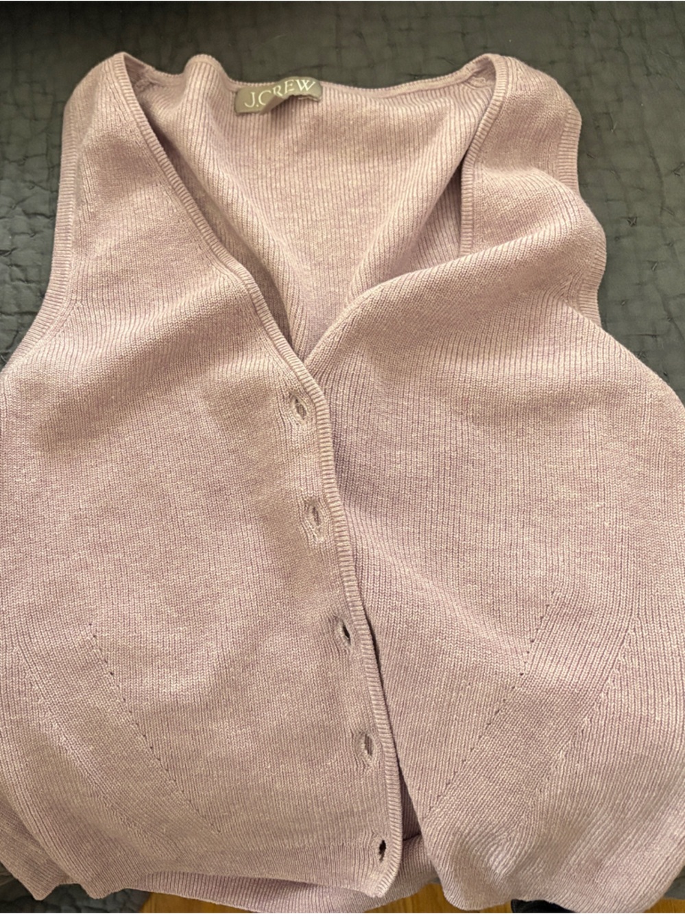 J. Crew Dusty Mauve Women's Button-Up Cardigan